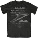Hoard HO229 Aviation NURFLüGLER Men's Black T-Shirt Graphic Top Printed Tee 3XL  